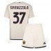 Maillot de foot AS Roma Leonardo Spinazzola #37 Extérieur vêtements enfant 2023-24 Manches Courtes (+ pantalon court)